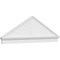 Ekena Millwork Peaked Cap Sunburst Architectural PVC Combination Pediment, 80"W x 26-7/8"H x 2-3/4"P (Pitch 6/12) PEDPC080X270PKC01 - alternate 1